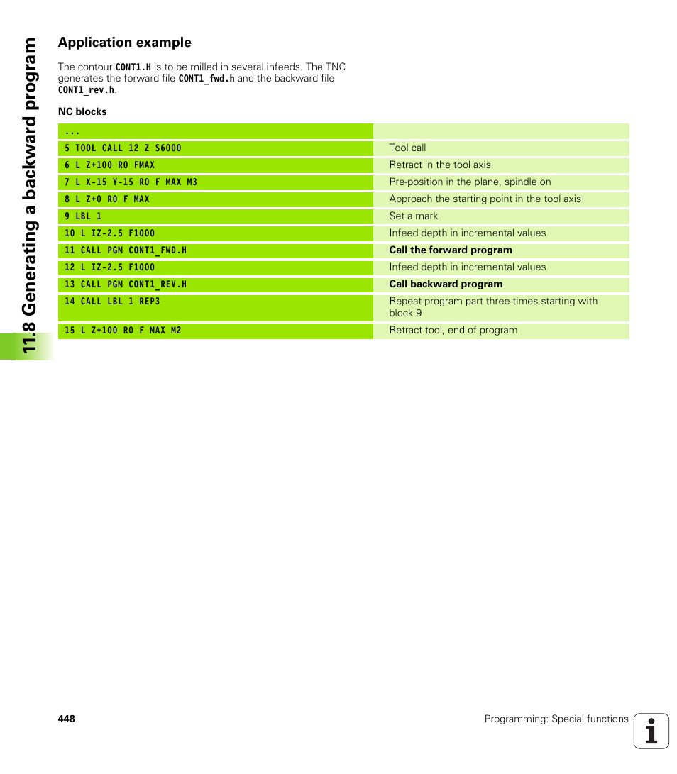 Application example | HEIDENHAIN iTNC 530 (34049x-08) User Manual | Page 448 / 739