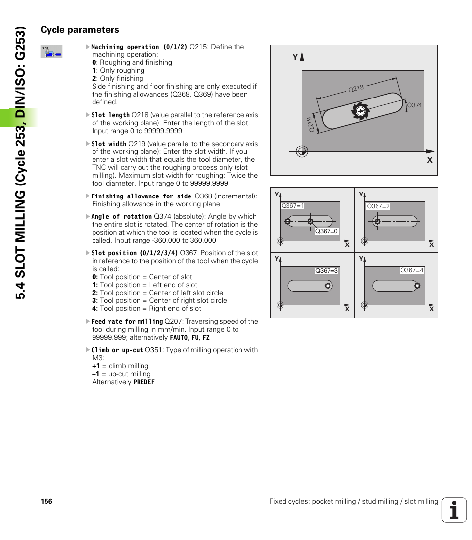 Cycle parameters | HEIDENHAIN iTNC 530 (34049x-08) Cycle programming User Manual | Page 156 / 527
