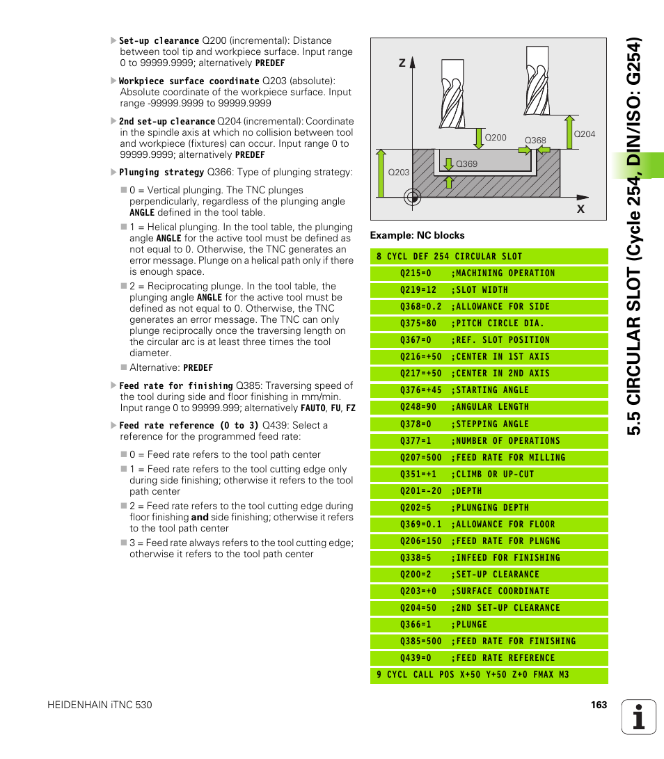HEIDENHAIN iTNC 530 (34049x-08) Cycle programming User Manual | Page 163 / 527