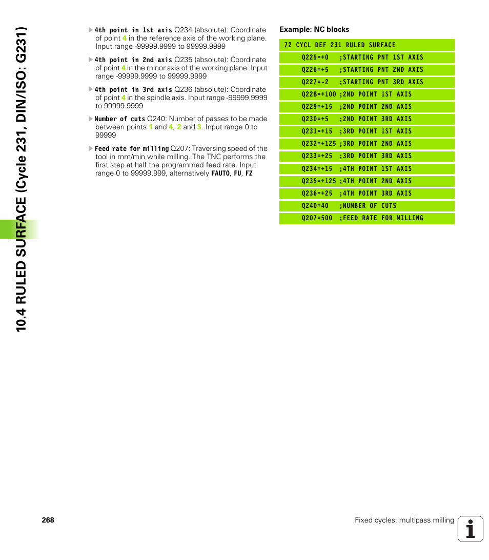 HEIDENHAIN iTNC 530 (34049x-08) Cycle programming User Manual | Page 268 / 527