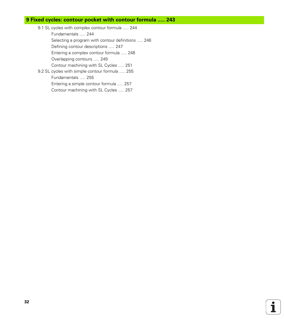 HEIDENHAIN iTNC 530 (34049x-08) Cycle programming User Manual | Page 32 / 527