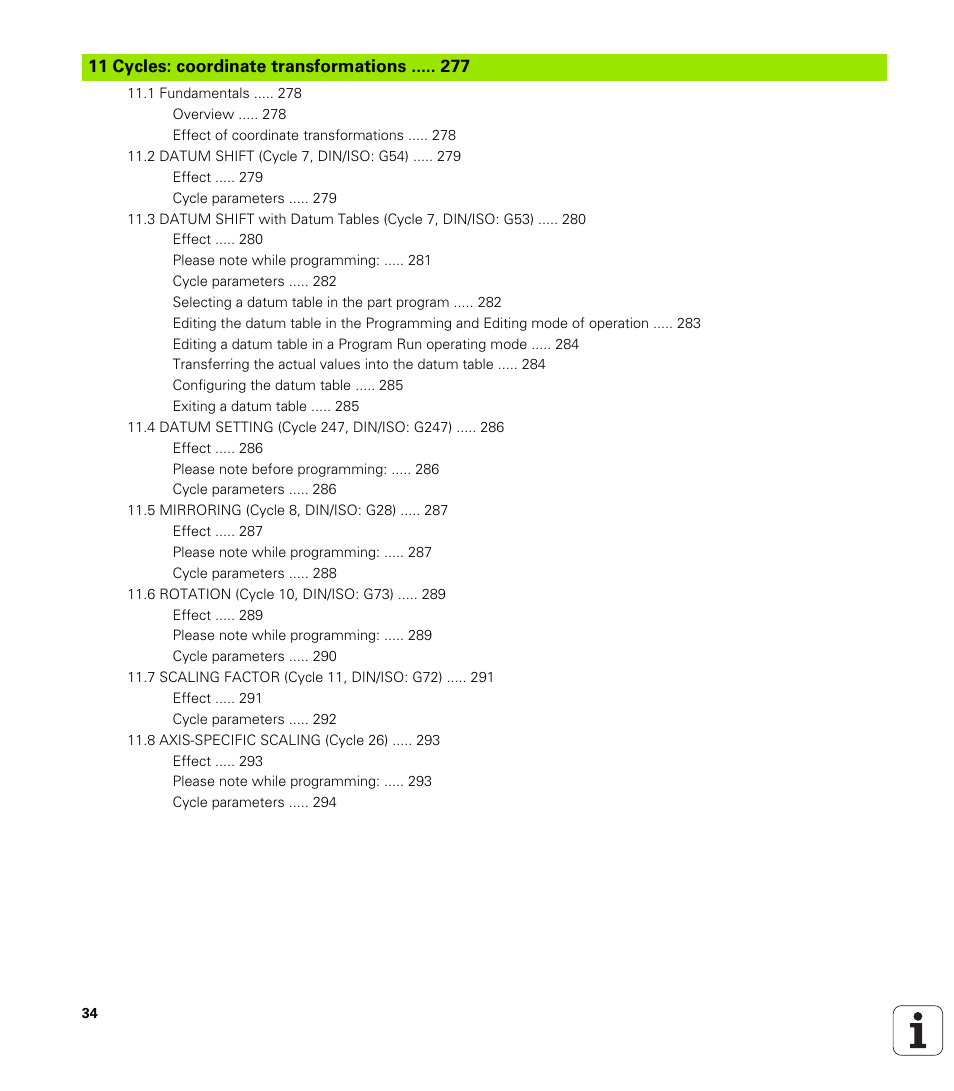 HEIDENHAIN iTNC 530 (34049x-08) Cycle programming User Manual | Page 34 / 527