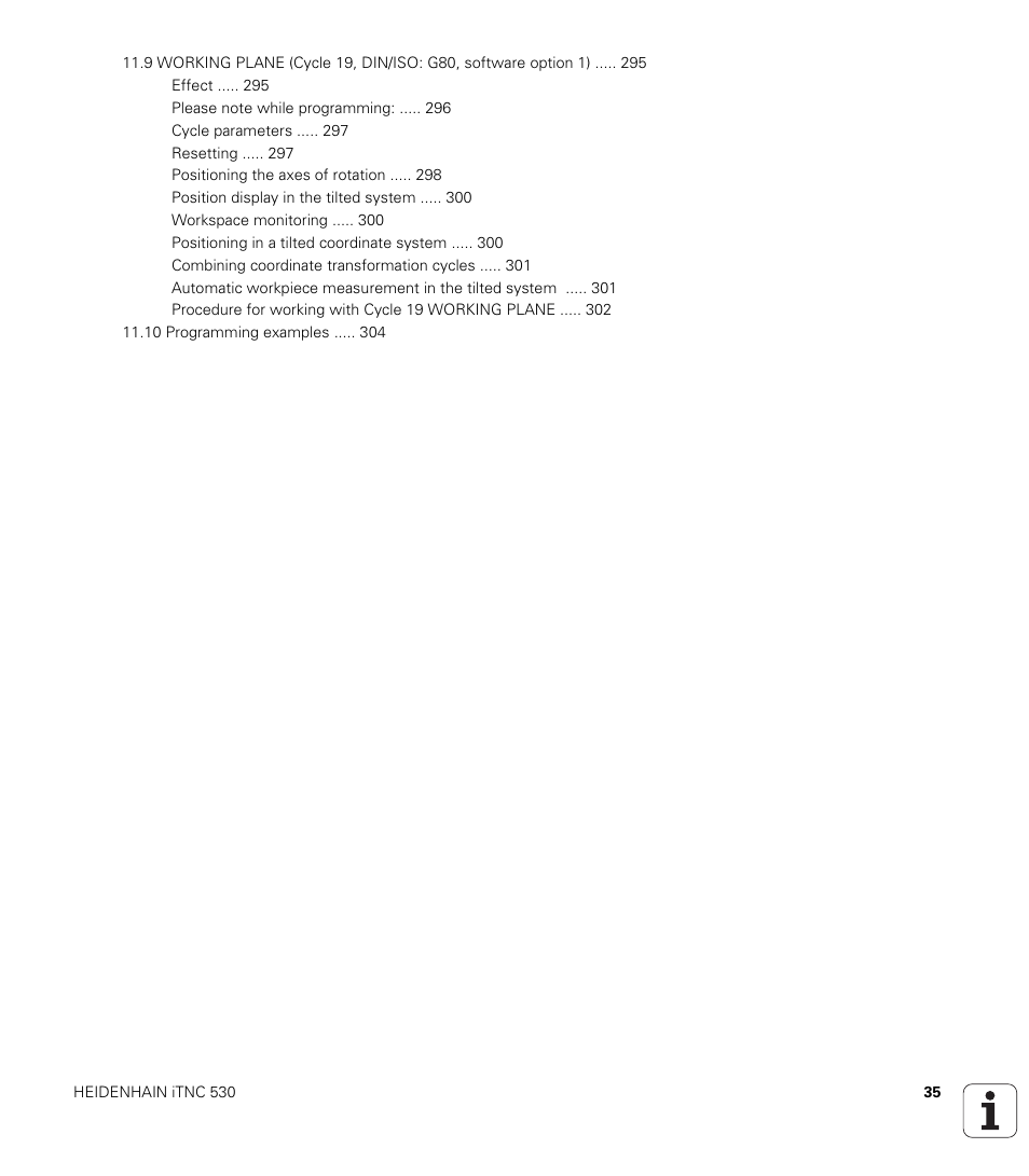 HEIDENHAIN iTNC 530 (34049x-08) Cycle programming User Manual | Page 35 / 527