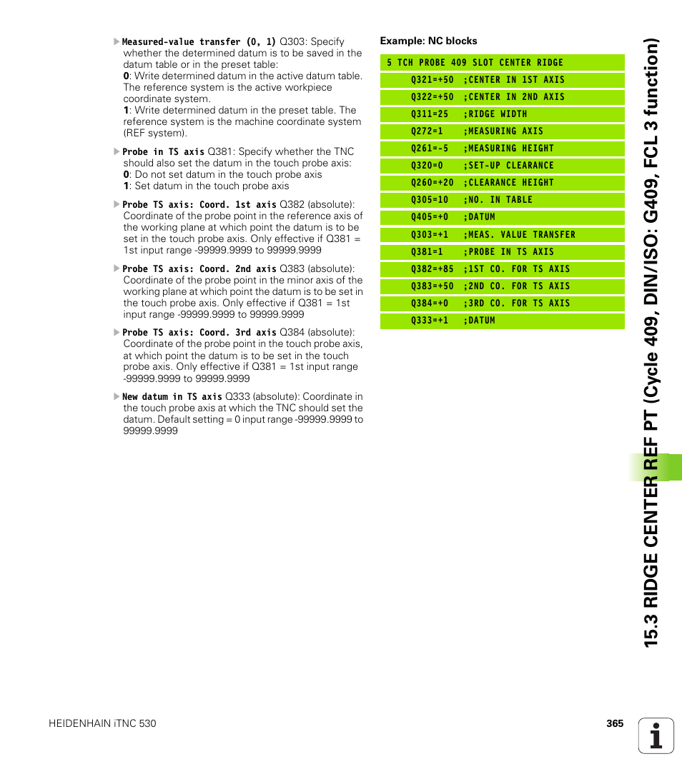 HEIDENHAIN iTNC 530 (34049x-08) Cycle programming User Manual | Page 365 / 527