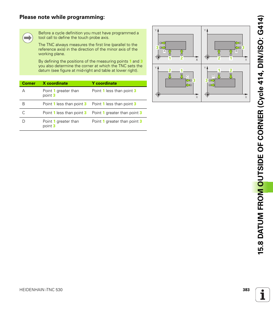 Please note while programming | HEIDENHAIN iTNC 530 (34049x-08) Cycle programming User Manual | Page 383 / 527