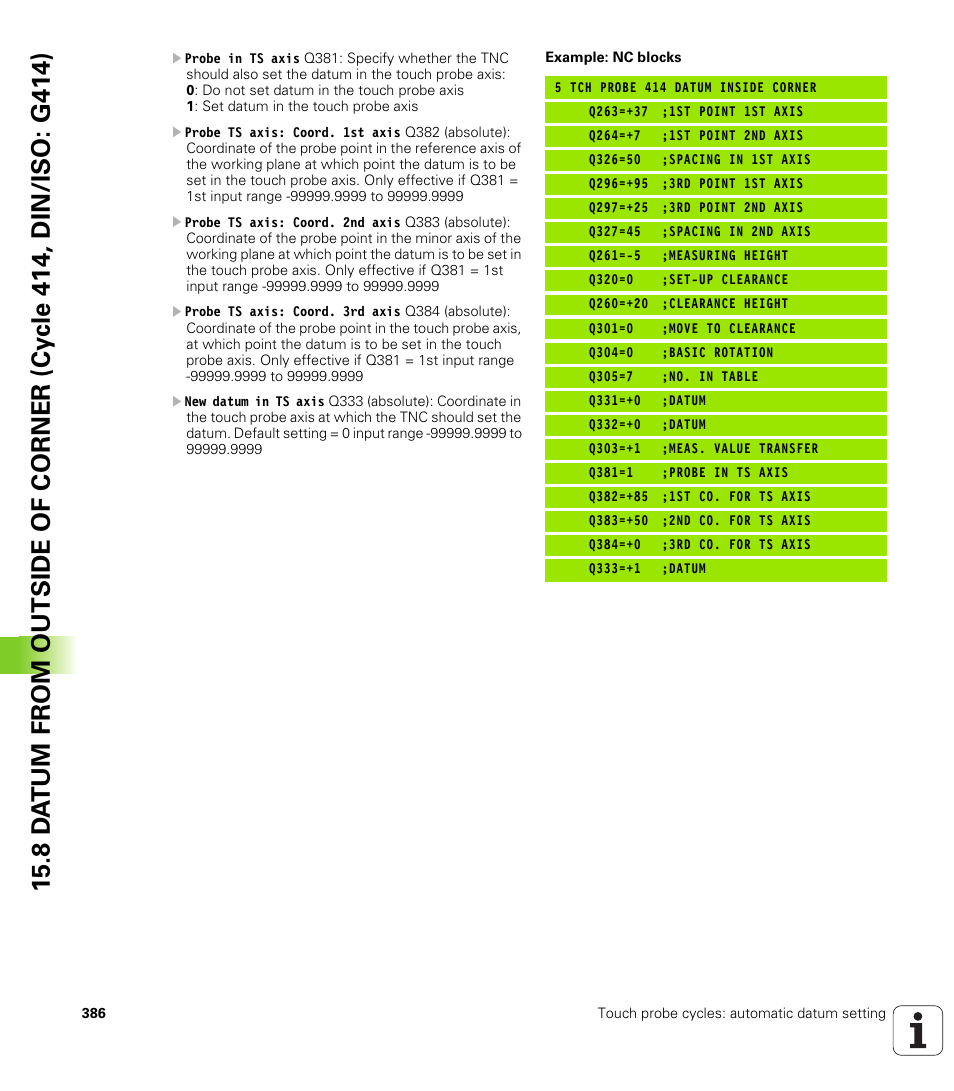 HEIDENHAIN iTNC 530 (34049x-08) Cycle programming User Manual | Page 386 / 527