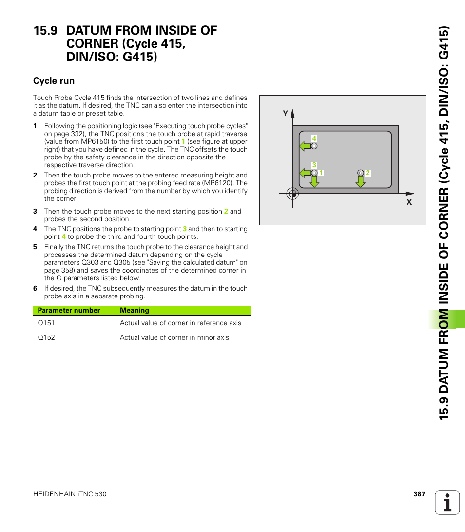 Cycle run | HEIDENHAIN iTNC 530 (34049x-08) Cycle programming User Manual | Page 387 / 527