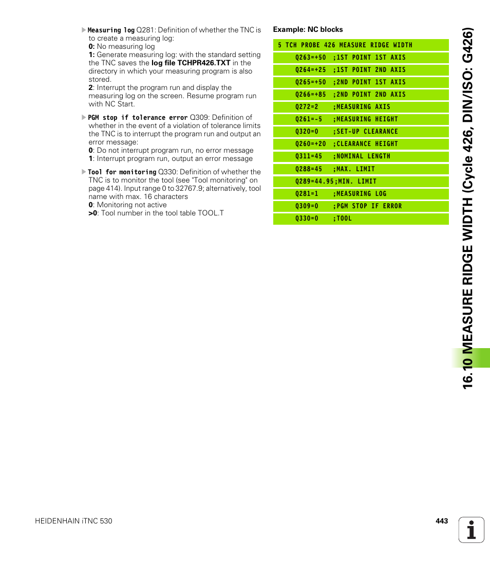 HEIDENHAIN iTNC 530 (34049x-08) Cycle programming User Manual | Page 443 / 527