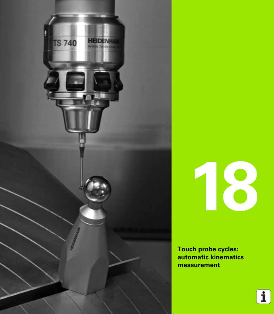 Touch probe cycles: automatic, Kinematics measurement | HEIDENHAIN iTNC 530 (34049x-08) Cycle programming User Manual | Page 475 / 527