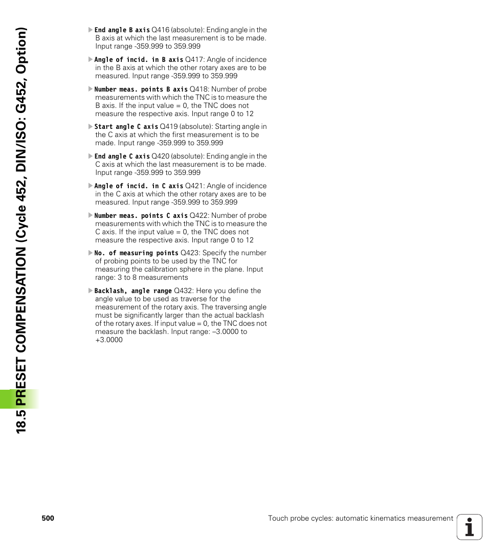 HEIDENHAIN iTNC 530 (34049x-08) Cycle programming User Manual | Page 500 / 527
