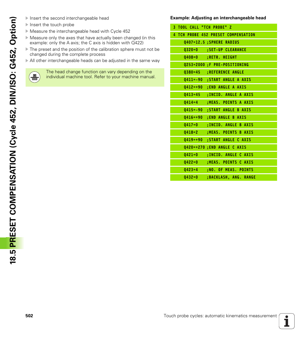 HEIDENHAIN iTNC 530 (34049x-08) Cycle programming User Manual | Page 502 / 527