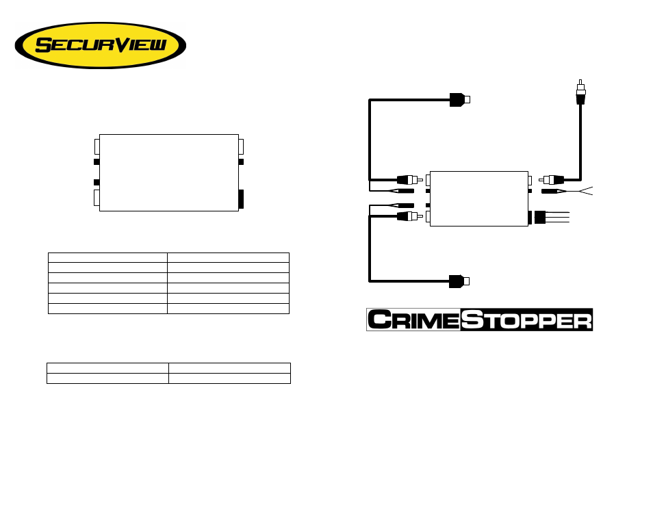 Crimestopper SV-7020 User Manual | 1 page