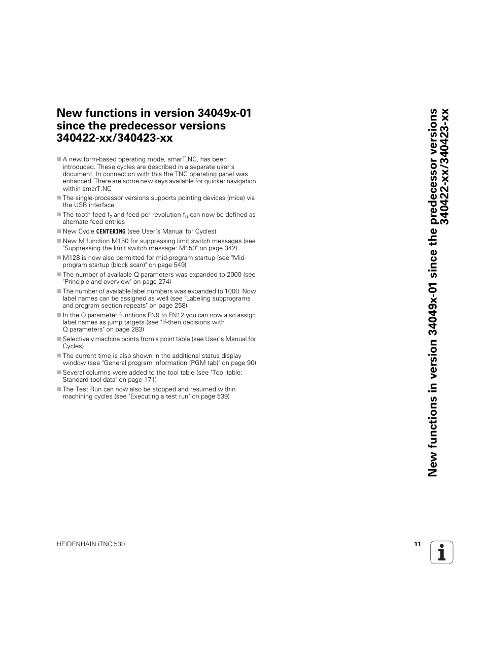 HEIDENHAIN iTNC 530 (34049x-08) ISO programming User Manual | Page 11 / 654