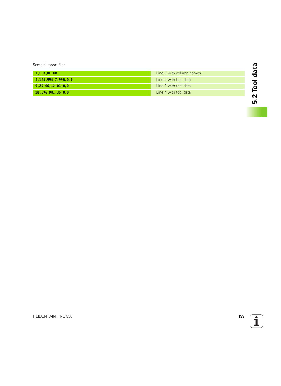 2 t ool data | HEIDENHAIN iTNC 530 (34049x-08) ISO programming User Manual | Page 199 / 654