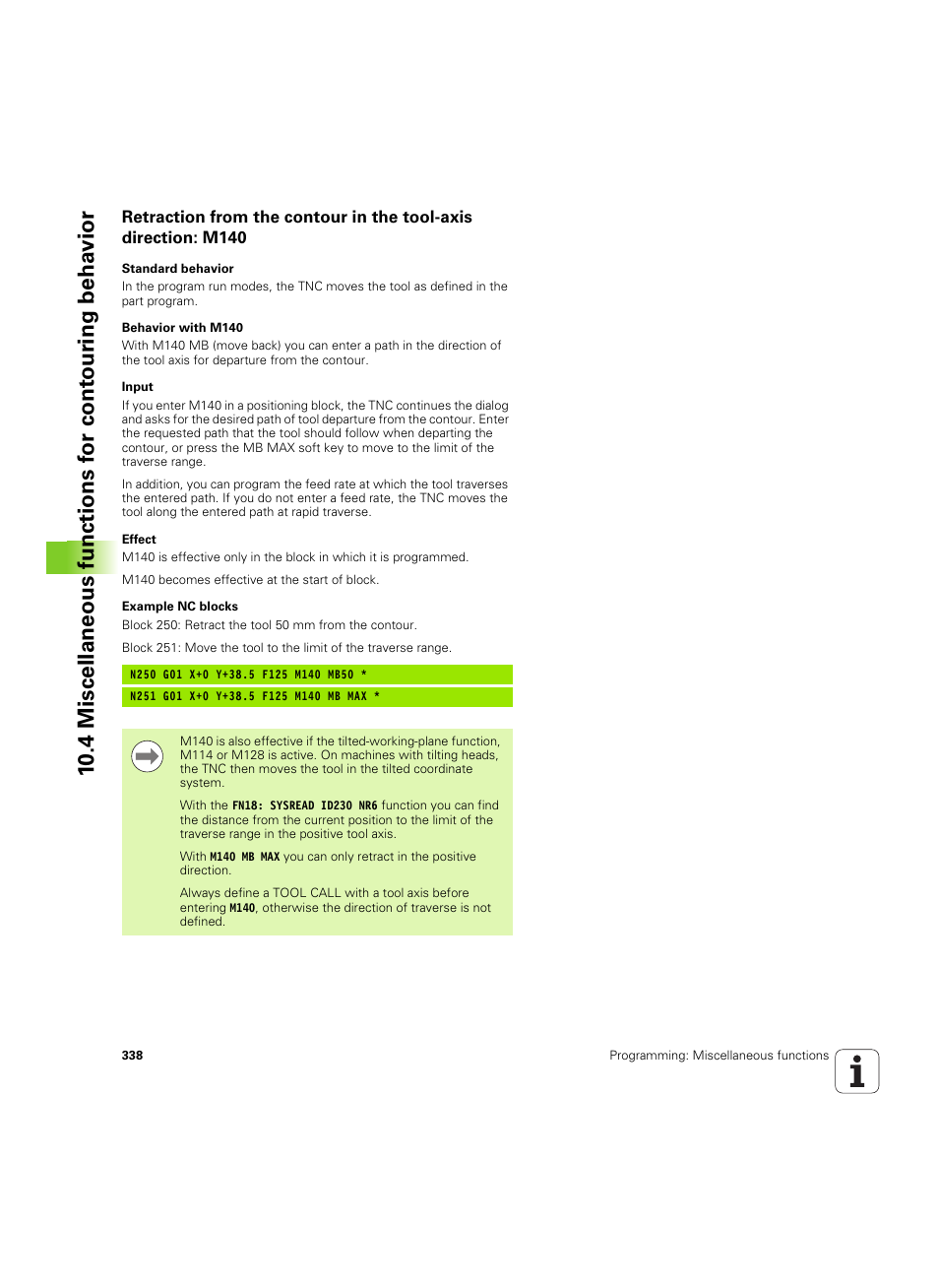 HEIDENHAIN iTNC 530 (34049x-08) ISO programming User Manual | Page 338 / 654