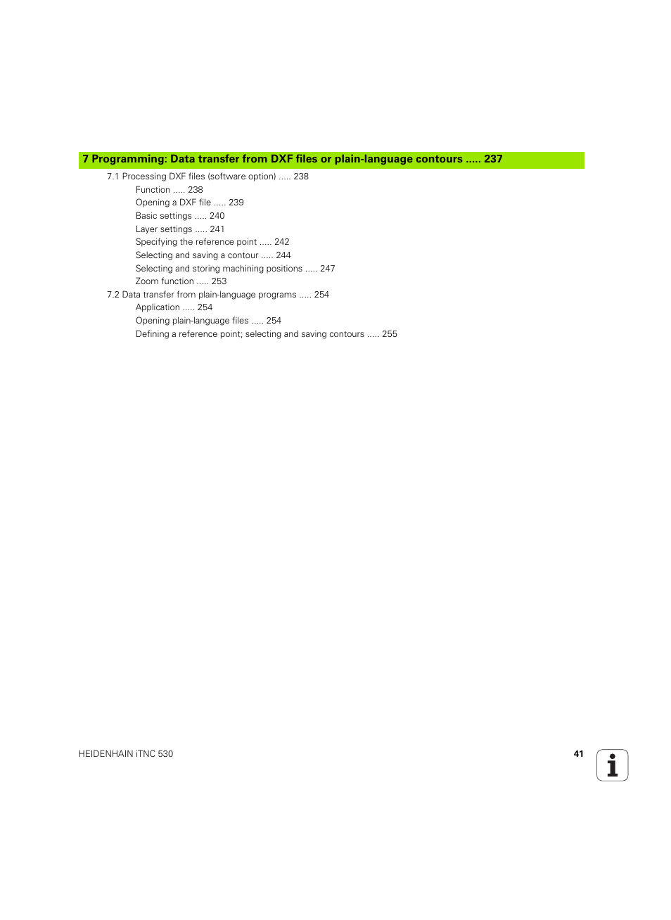 HEIDENHAIN iTNC 530 (34049x-08) ISO programming User Manual | Page 41 / 654