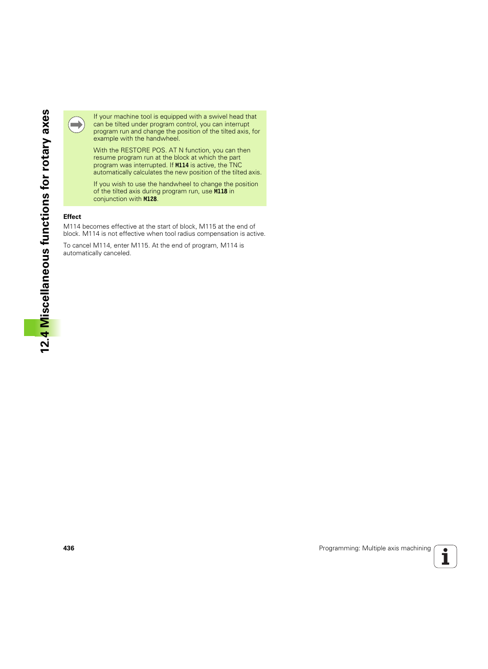 4 miscellaneous functions f or r otary ax es | HEIDENHAIN iTNC 530 (34049x-08) ISO programming User Manual | Page 436 / 654