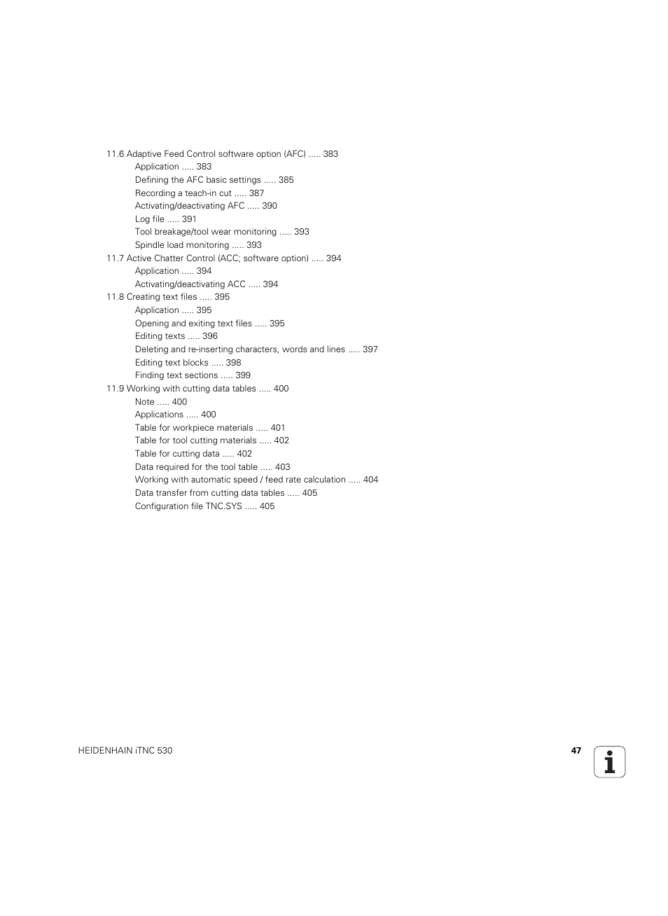 HEIDENHAIN iTNC 530 (34049x-08) ISO programming User Manual | Page 47 / 654