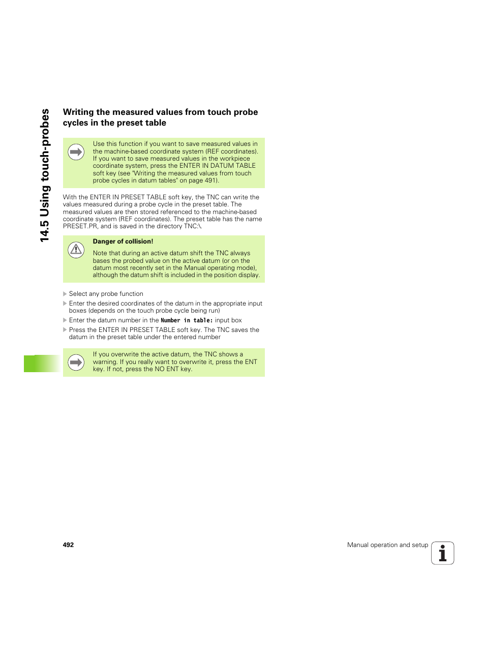 5 using t o uc h-pr obes | HEIDENHAIN iTNC 530 (34049x-08) ISO programming User Manual | Page 492 / 654