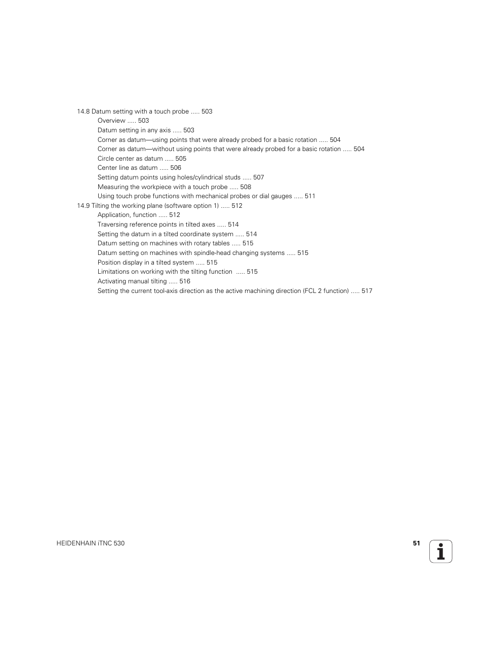 HEIDENHAIN iTNC 530 (34049x-08) ISO programming User Manual | Page 51 / 654