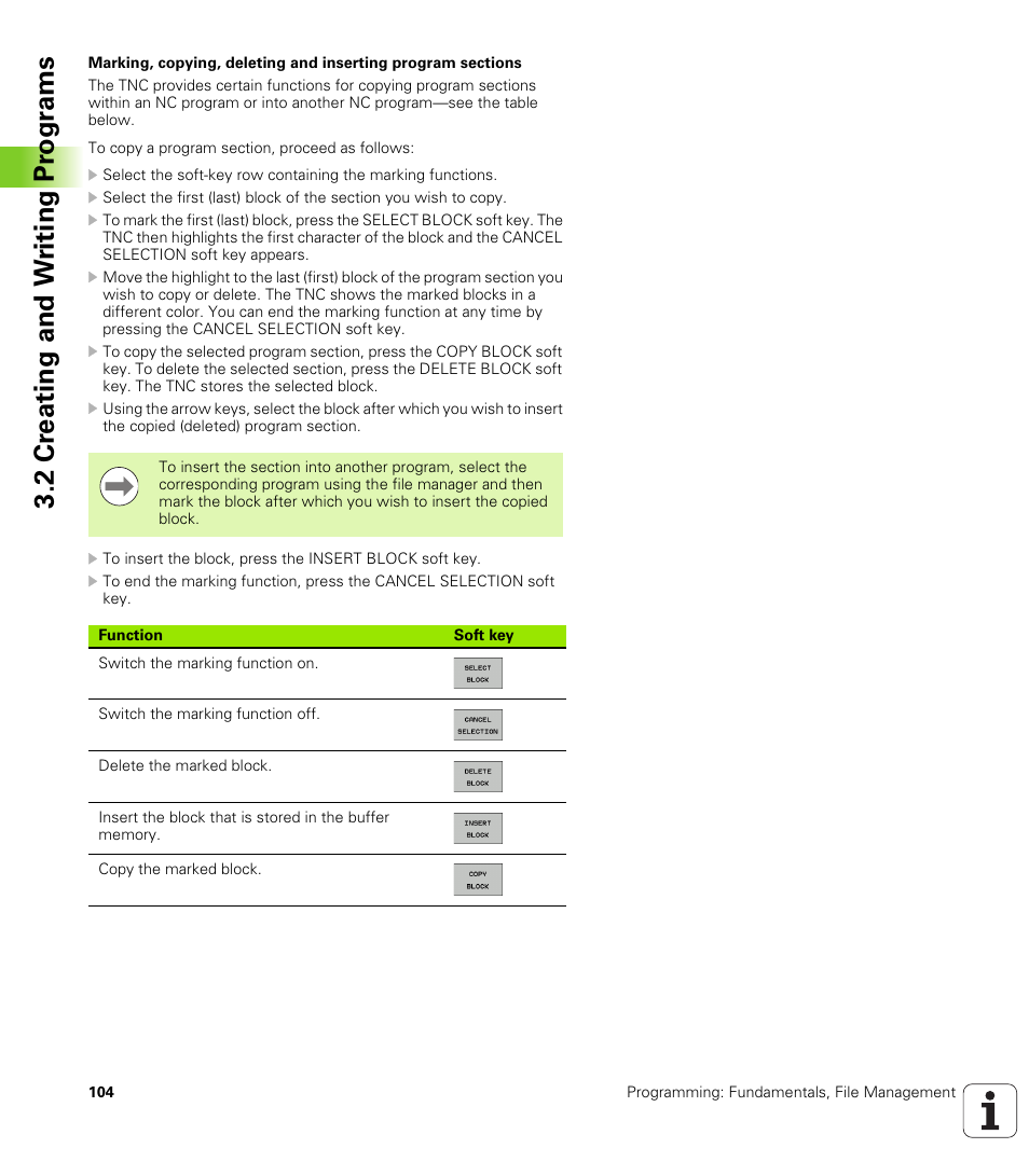 2 cr eating and w riting pr ogr a ms | HEIDENHAIN iTNC 530 (606 42x-01) User Manual | Page 104 / 693