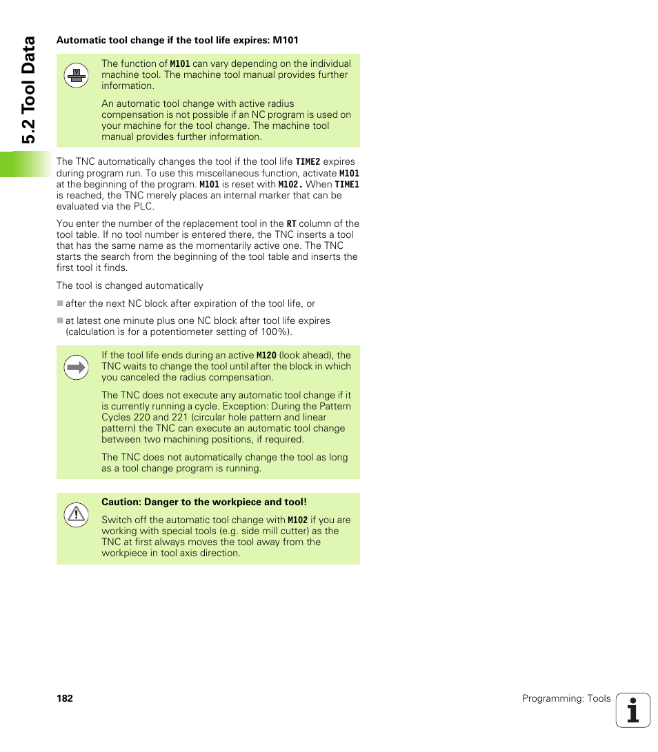 2 t ool d a ta | HEIDENHAIN iTNC 530 (606 42x-01) User Manual | Page 182 / 693