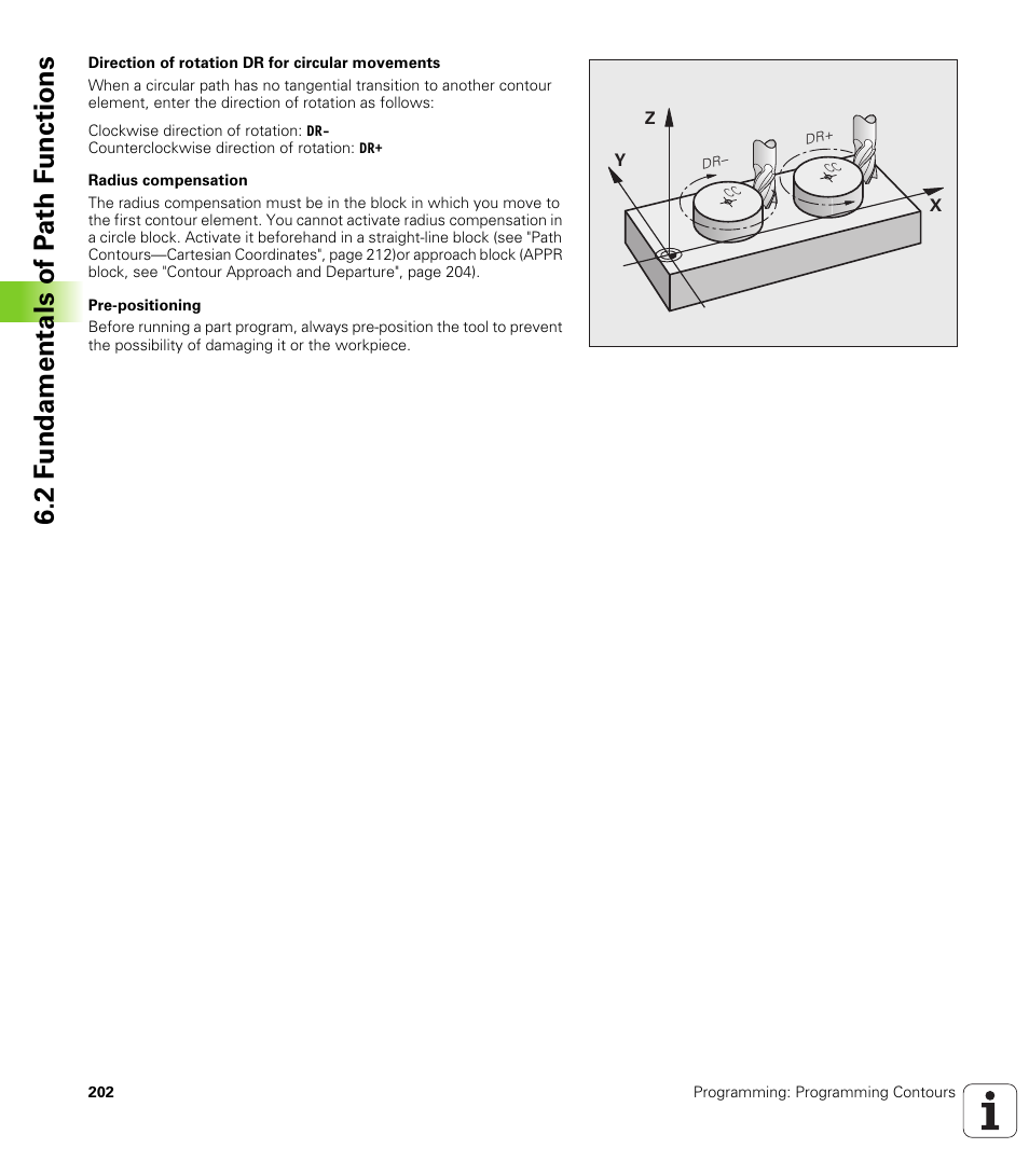 2 f undamentals of p a th f unctions | HEIDENHAIN iTNC 530 (606 42x-01) User Manual | Page 202 / 693