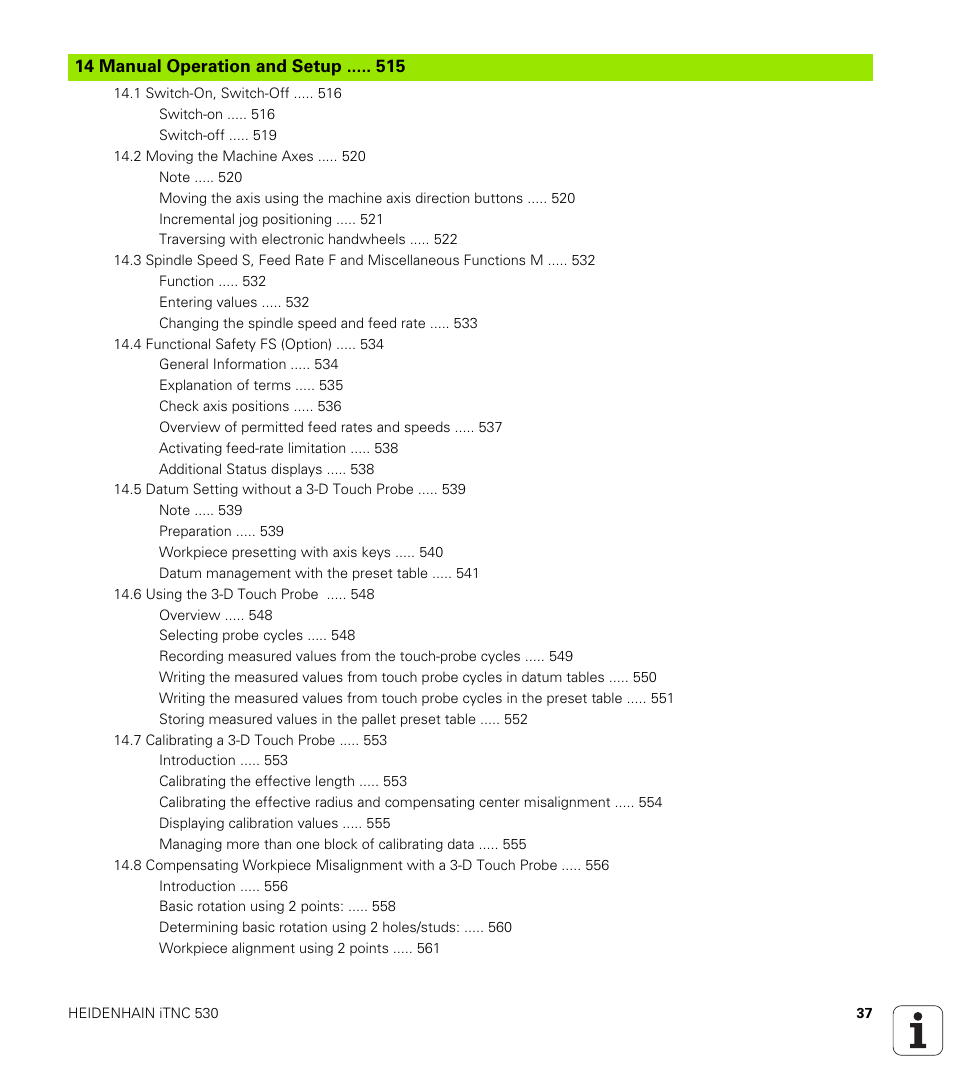 14 manual operation and setup, Programming: pallet editor | HEIDENHAIN iTNC 530 (606 42x-01) User Manual | Page 37 / 693