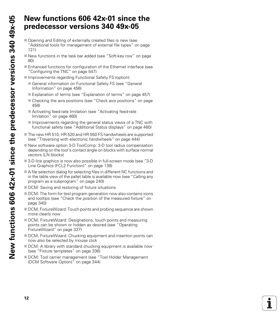 HEIDENHAIN iTNC 530 (606 42x-01) ISO programming User Manual | Page 12 / 618