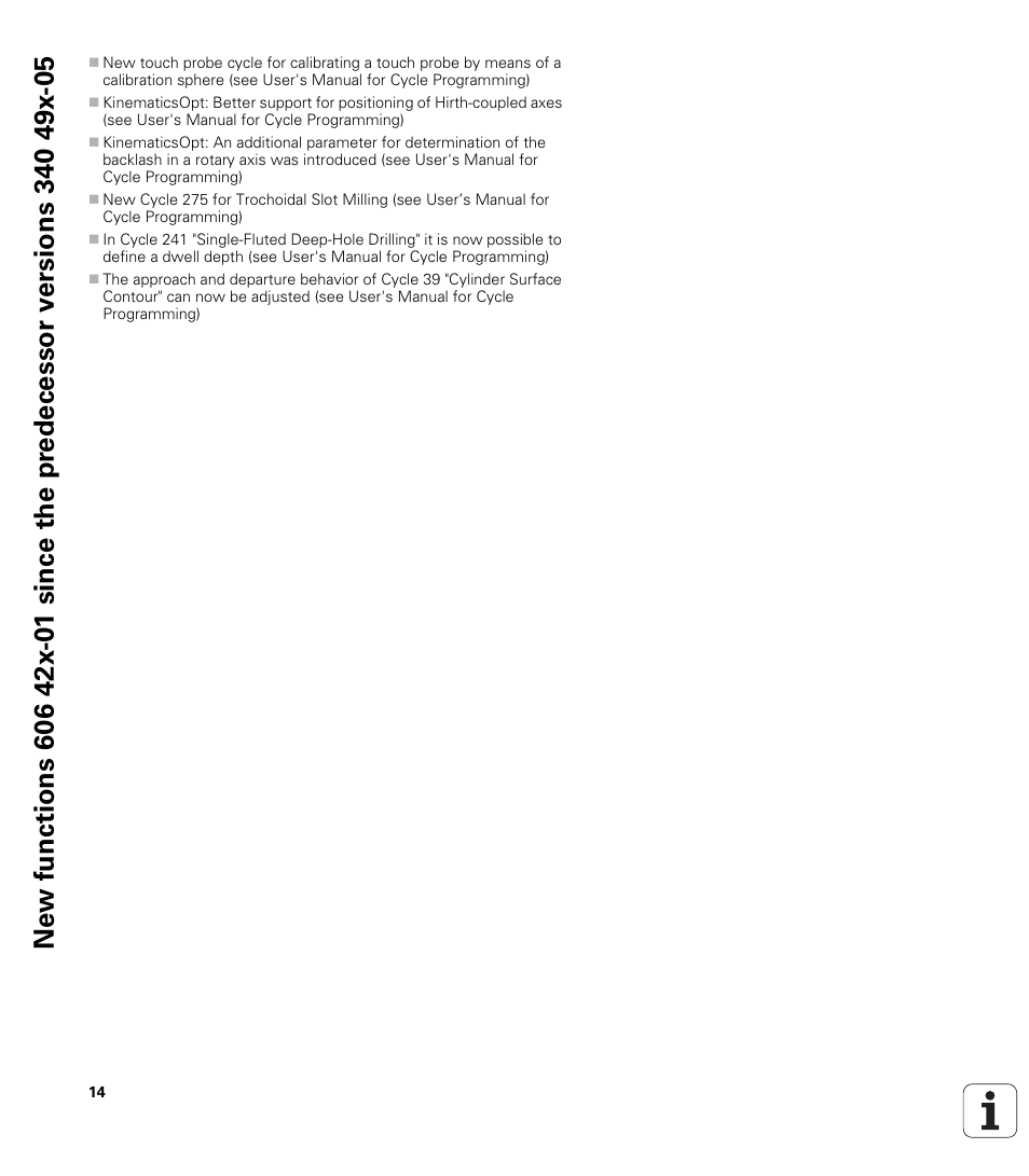 HEIDENHAIN iTNC 530 (606 42x-01) ISO programming User Manual | Page 14 / 618
