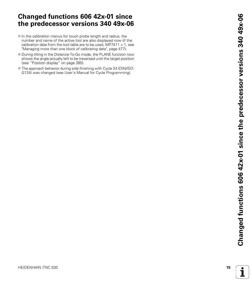 HEIDENHAIN iTNC 530 (606 42x-01) ISO programming User Manual | Page 15 / 618