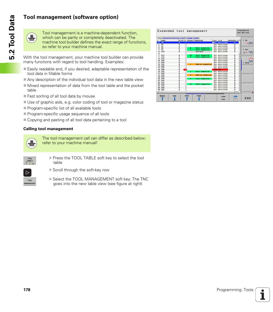 Tool management (software option), 2 t ool d a ta | HEIDENHAIN iTNC 530 (606 42x-01) ISO programming User Manual | Page 178 / 618