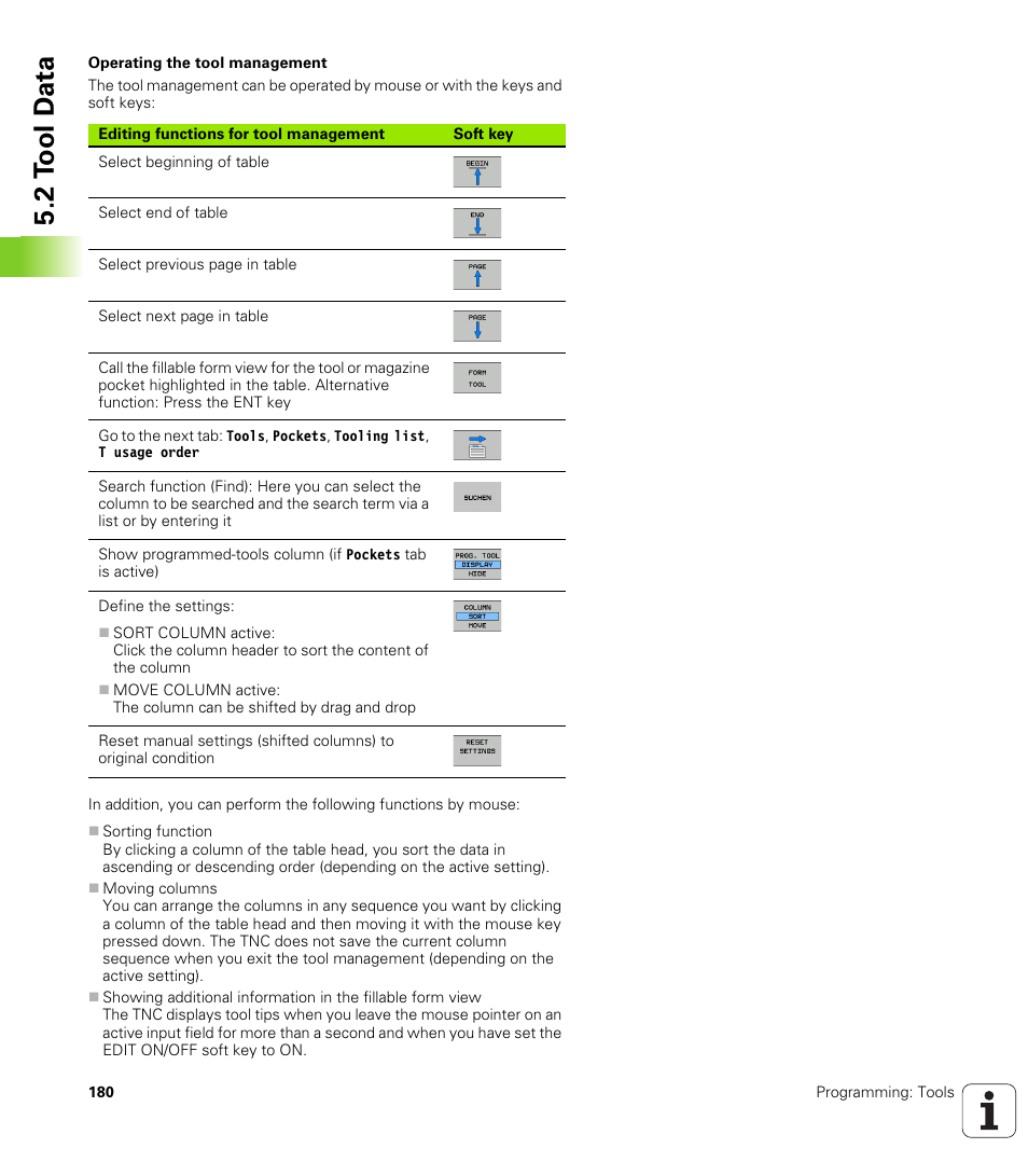 2 t ool d a ta | HEIDENHAIN iTNC 530 (606 42x-01) ISO programming User Manual | Page 180 / 618