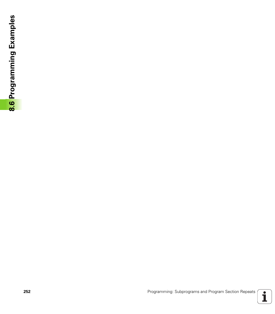 6 pr ogr amming examples | HEIDENHAIN iTNC 530 (606 42x-01) ISO programming User Manual | Page 252 / 618