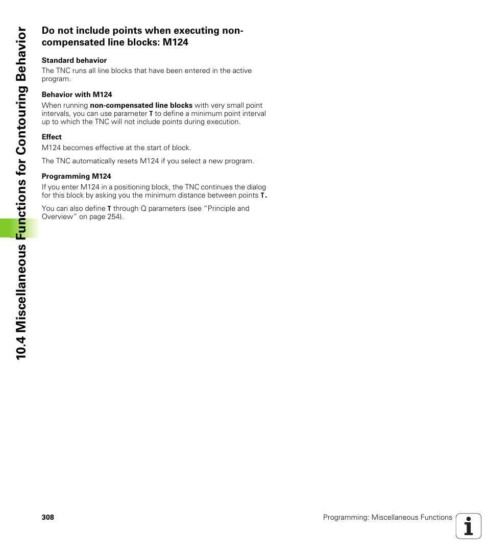 HEIDENHAIN iTNC 530 (606 42x-01) ISO programming User Manual | Page 308 / 618