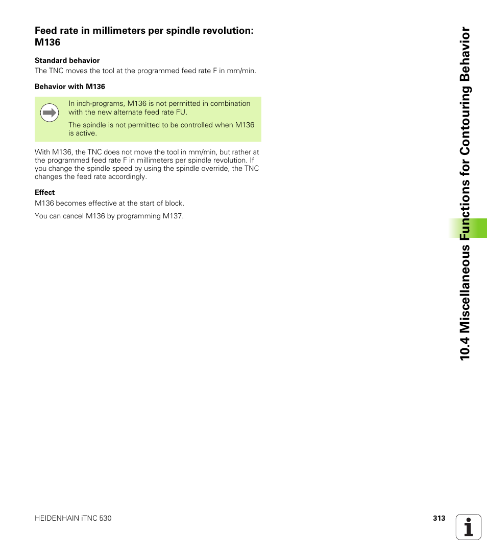 HEIDENHAIN iTNC 530 (606 42x-01) ISO programming User Manual | Page 313 / 618