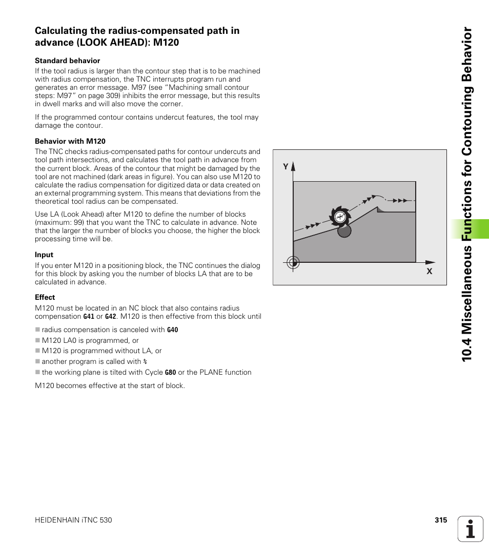 HEIDENHAIN iTNC 530 (606 42x-01) ISO programming User Manual | Page 315 / 618