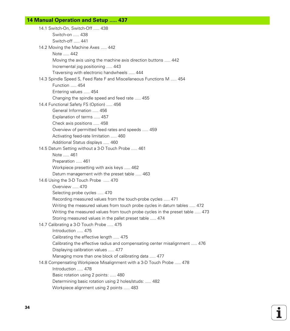 14 manual operation and setup, Programming: pallet editor | HEIDENHAIN iTNC 530 (606 42x-01) ISO programming User Manual | Page 34 / 618