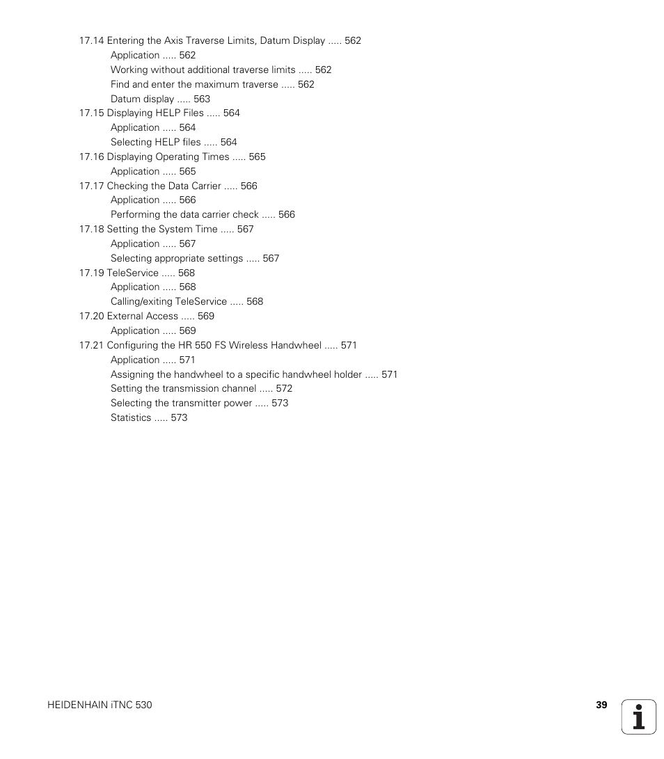 HEIDENHAIN iTNC 530 (606 42x-01) ISO programming User Manual | Page 39 / 618