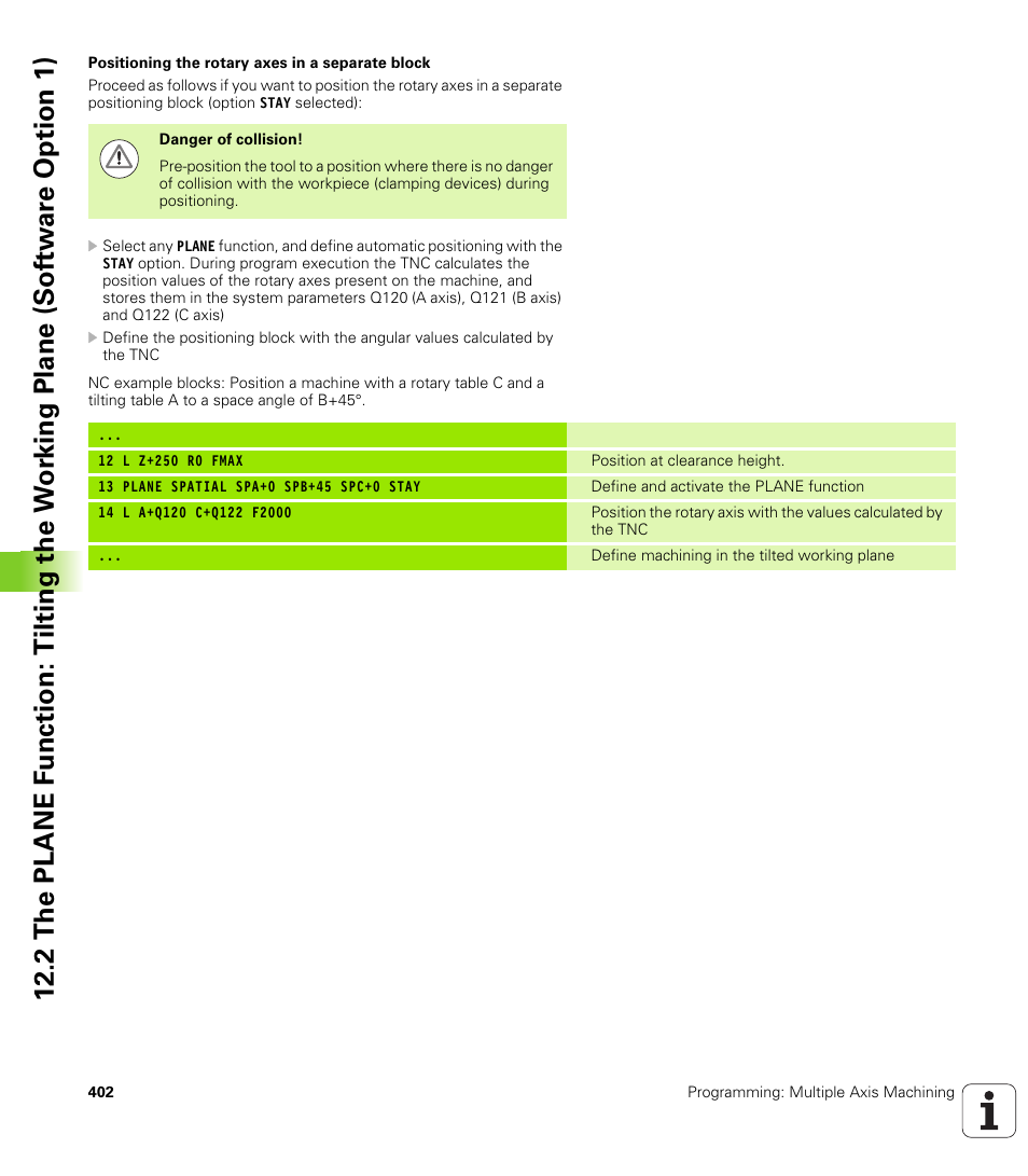 HEIDENHAIN iTNC 530 (606 42x-01) ISO programming User Manual | Page 402 / 618