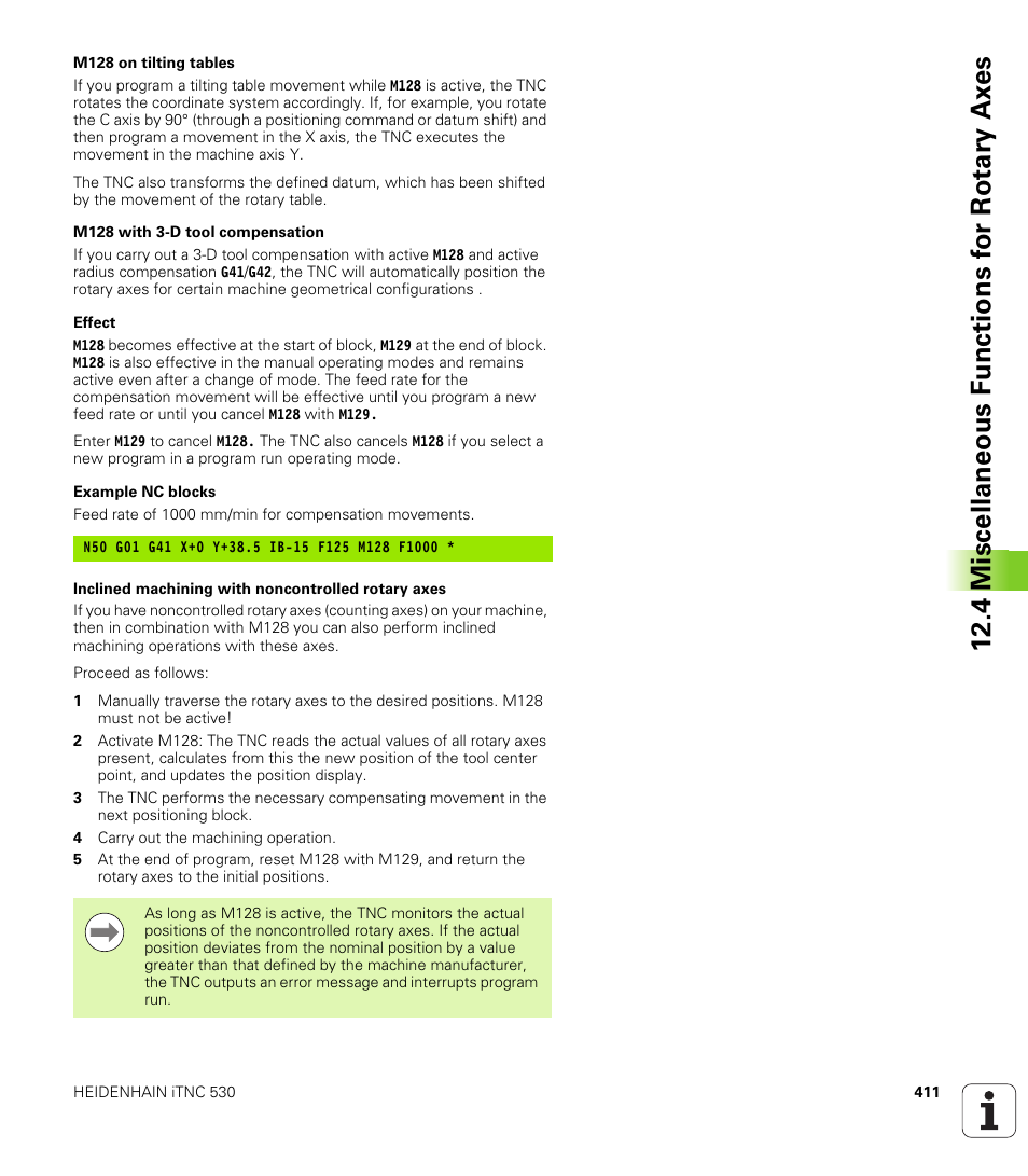 HEIDENHAIN iTNC 530 (606 42x-01) ISO programming User Manual | Page 411 / 618