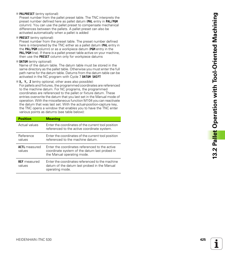 HEIDENHAIN iTNC 530 (606 42x-01) ISO programming User Manual | Page 425 / 618
