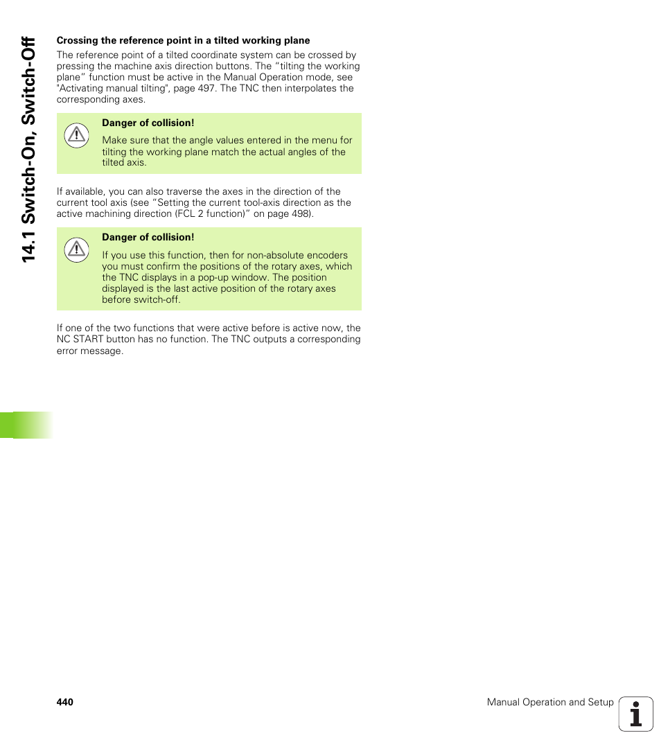 1 s w itc h -on, s w itc h -of f | HEIDENHAIN iTNC 530 (606 42x-01) ISO programming User Manual | Page 440 / 618