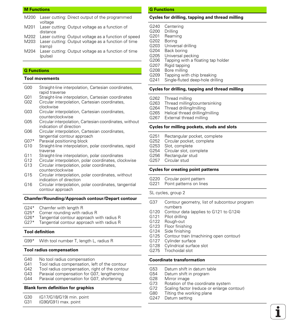 HEIDENHAIN iTNC 530 (606 42x-01) ISO programming User Manual | Page 614 / 618
