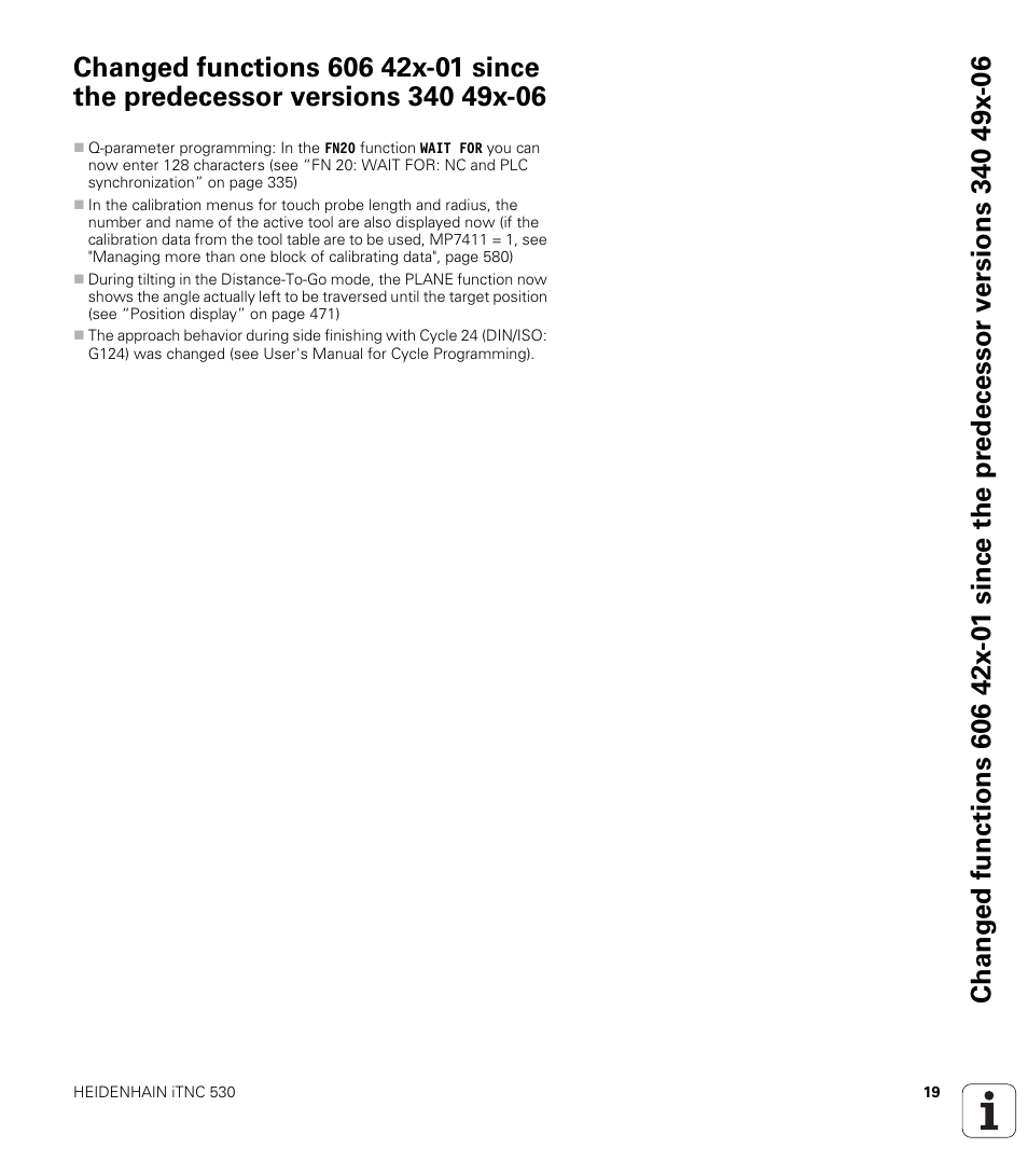 HEIDENHAIN iTNC 530 (606 42x-02) User Manual | Page 19 / 725