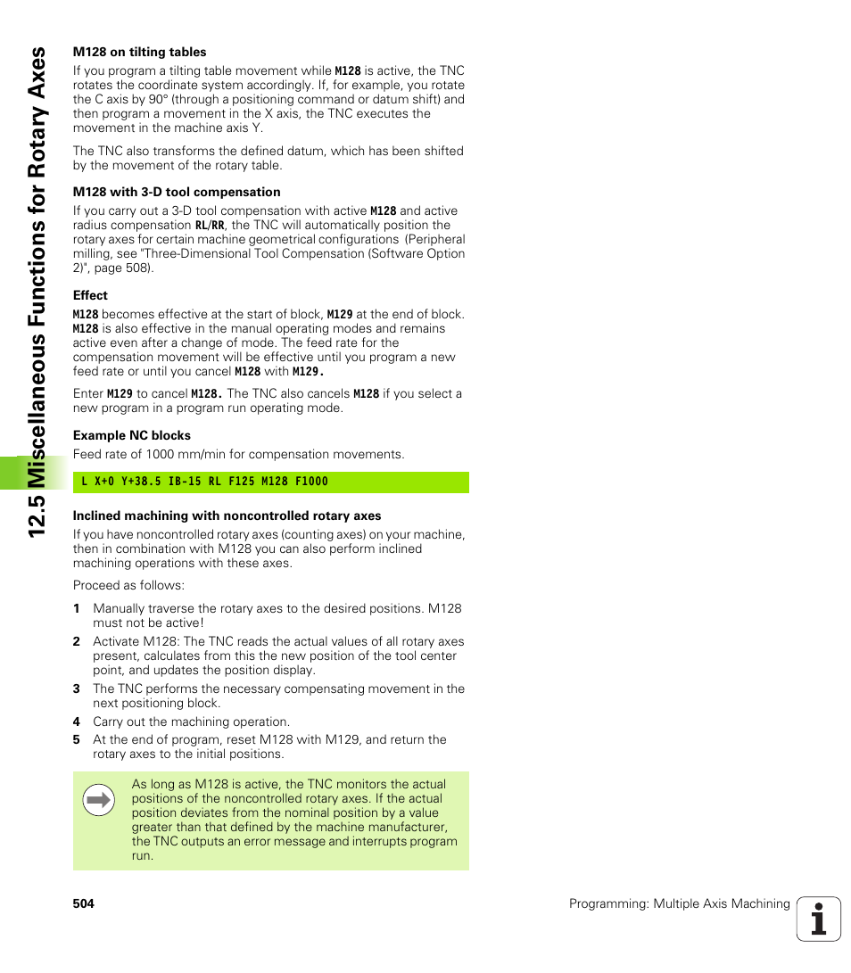 HEIDENHAIN iTNC 530 (606 42x-02) User Manual | Page 504 / 725