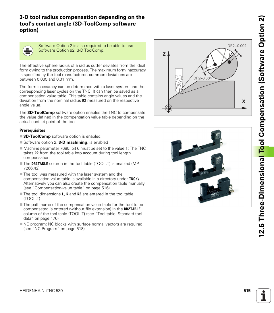 HEIDENHAIN iTNC 530 (606 42x-02) User Manual | Page 515 / 725