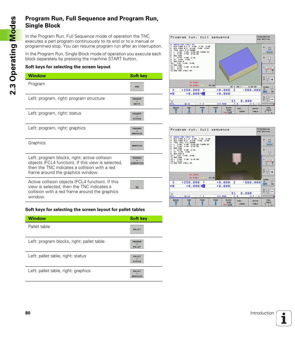 3 oper ating modes | HEIDENHAIN iTNC 530 (606 42x-02) User Manual | Page 80 / 725