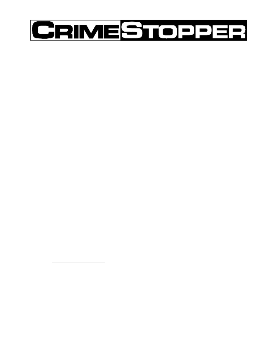 Crimestopper Security Products DVR User Manual | 12 pages