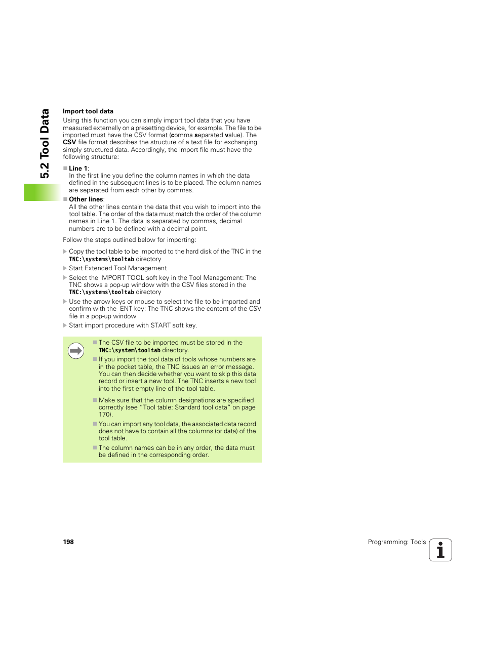 2 t ool d a ta | HEIDENHAIN iTNC 530 (606 42x-02) ISO programming User Manual | Page 198 / 648